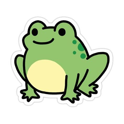 Frog Sticker By Littlemandyart Cute Stickers Frog Drawing Frog Art