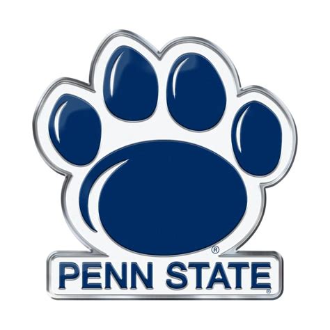Penn State Embossed Color Emblem 2 325 X 325 Paw Print And Penn