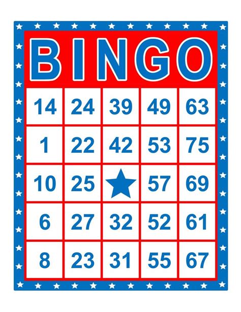 Free Printable Bingo Cards With Pictures