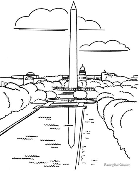 The printable coloring book has 16 coloring pages in a pdf file that can be downloaded, printed immediately, and shared with every member of your family. Washington Monument coloring pages - 007