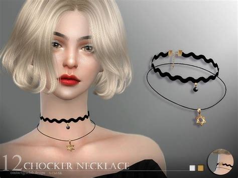 The Chocker Necklace For Female Found In Tsr Category Sims 4 Female