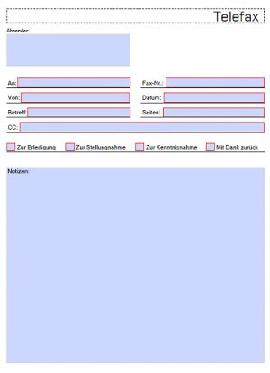Egal ob im beruflichen umfeld oder im privaten. Faxvorlage | kostenlose-vordrucke.de