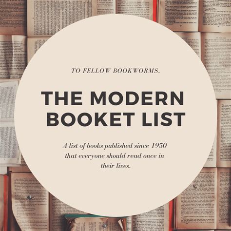 The Modern Booket List Amys Booket List