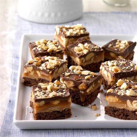 Peanut Caramel Brownie Bites Cookie Bar Recipes Brownie Recipes Bars