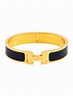 Hermès Clic H Bracelet - 18K Yellow Gold-Plated Bangle, Bracelets ...
