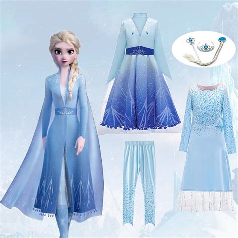 2021 popular hot search, ranking keywords trends in mother & kids, dresses, novelty & special use, toys & hobbies with frozen elsa dress and hot search, ranking keywords. Disney Frozen 2 dress Princess Elsa Dresses Set (Coat ...