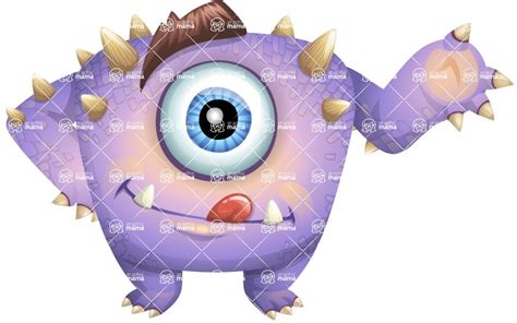 Cute Crazy Monster Cartoon Vector Character Showcase Graphicmama