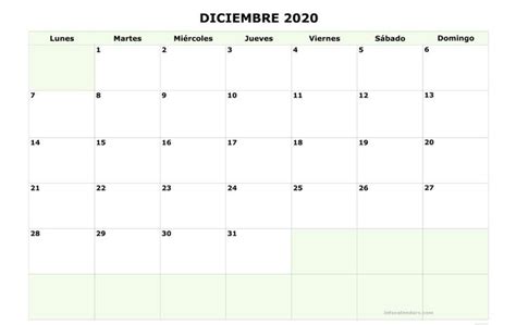 Calendario Diciembre 2020 Para Imprimir Calendario Imprimible Gratis