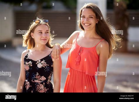 Two Women Best Friends Stock Photo Alamy