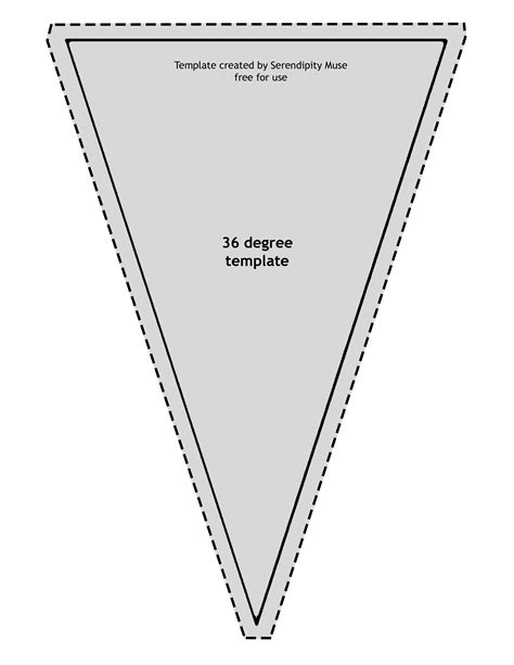 Triangle Template 36 Degrees Serendipity Muse