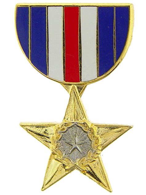 Silver Star Medal Pin 1 316