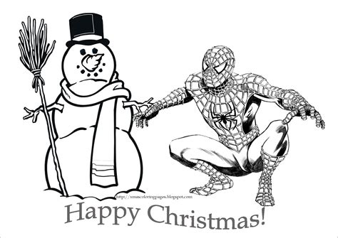 Here you can color online, right from your web browser. SPIDERMAN CHRISTMAS COLORING PAGE | Spiderman coloring ...