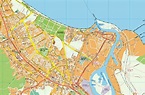 Gdansk EPS map. EPS Illustrator Map | Vector World Maps