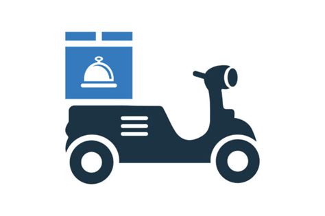 Delivery Food Rider Worker Icon Graphic By 121icons · Creative Fabrica
