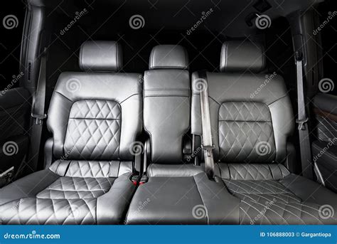 Back Passenger Seats In Modern Luxury Car Stock Image Image Of Sedan