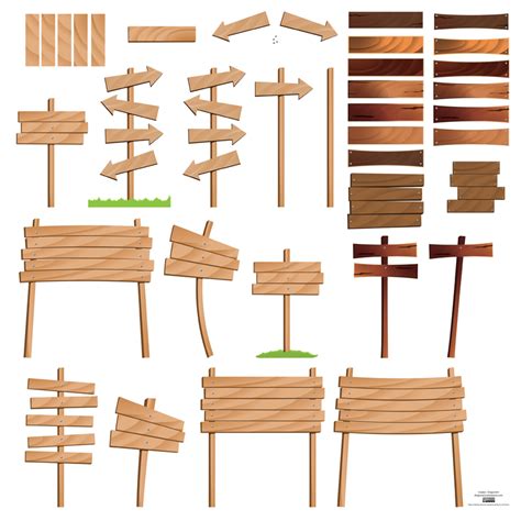 Wood Signs Vector Art And Graphics