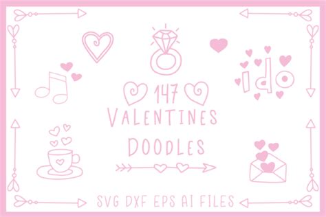 147 Valentines Doodles Graphic By Carrtoonz · Creative Fabrica