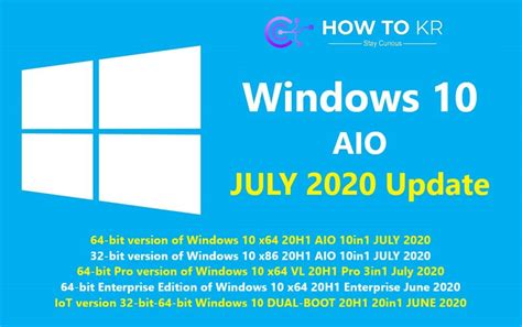 Download Windows 10 All In One 20h1 Update Mới Nhất 2022