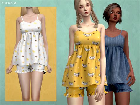 The Sims Resource Chloem Cute Pajama 02