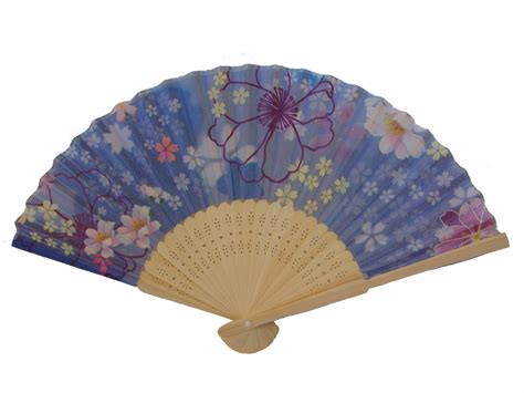 Wooden Slab Chinese Folding Hand Fan Purple