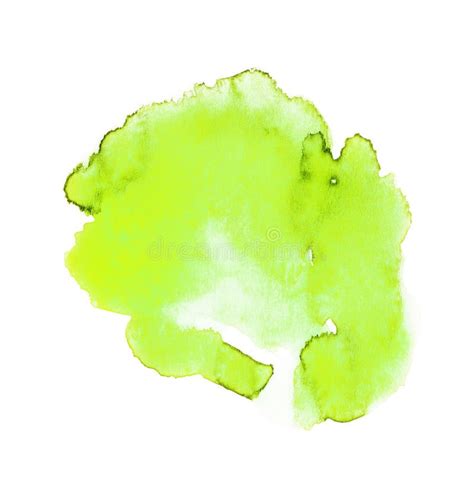 Splash Of Green Watercolor Stock Photo Image Of Bright 206931026