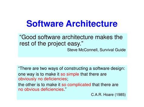 Ppt Software Architecture Powerpoint Presentation Free Download Id