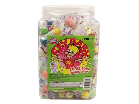 Cry Baby Extra Sour Gumballs Tub 240 Piece
