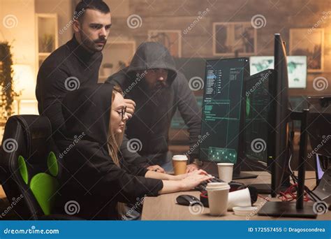 Team Of Hackers Hired By Government To Test Their Firewall Stock Image