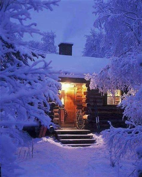 Pin By Aiden W On ⛄snowy And Cozy Winterland ☃☔ Winter Cabin Winter Scenery Winter Scenes