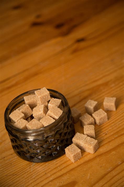 Brown Cane Sugar Cubes Free Stock Photo Public Domain Pictures