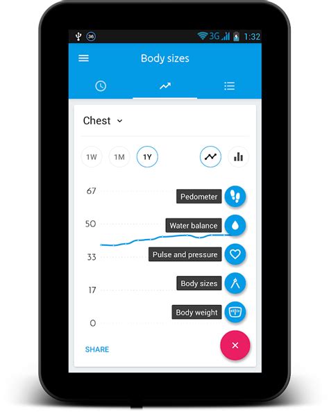 The only setting you can fiddle with is switching between imperial and metric measurements. Body Measurement Tracker - Android Apps on Google Play
