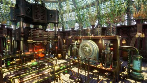 Cyber Steampunk Museum In Environments Ue Marketplace