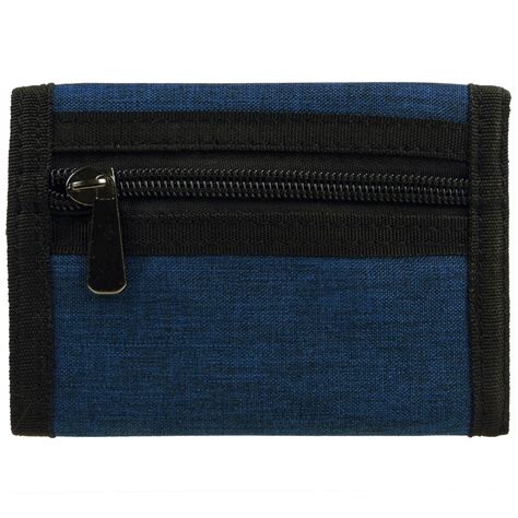 Metro Mens Boys Canvas Tri Fold Cash And Card Wallet With Chain Ebay