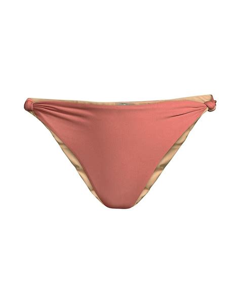Pq Swim X Vale Genta Reversible Knot Bikini Bottom In Pink Lyst