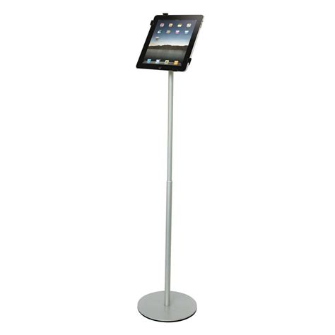 Ipad Floor Stand 435h Adjustable Height Tablet Kiosk With