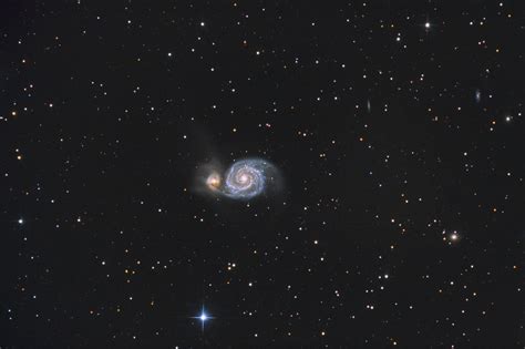 Messier 51 The Whirlpool Galaxy Sky And Telescope