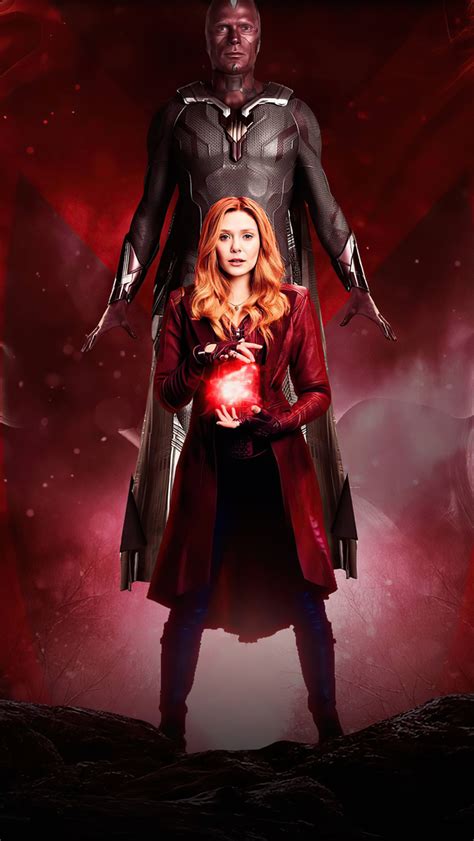 640x1136 Wanda And Vision Fan Poster 4k Iphone 55c5sse Ipod Touch