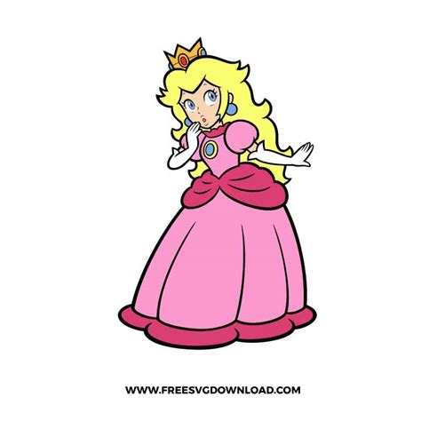 Princess Peach Svg Bundle Super Mario Svg Mario Bros Svg