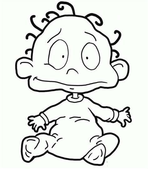 Dil Pickles From The Rugrats Coloring Page In 2023 Coloring Pages
