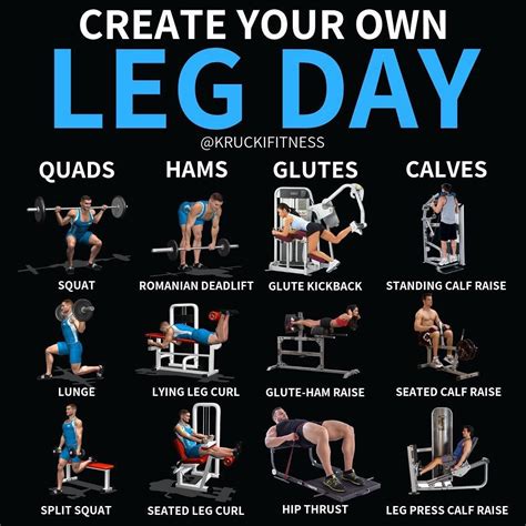 CREATE YOUR OWN LEG DAY If You Want To Create Your Own Workout Now S Your Chance Here S A List