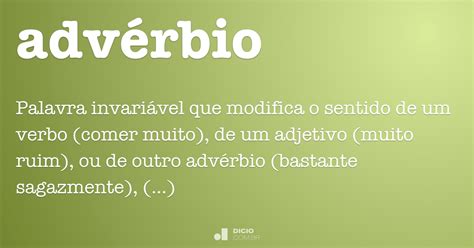 Advérbio Dicio Dicionário Online De Português