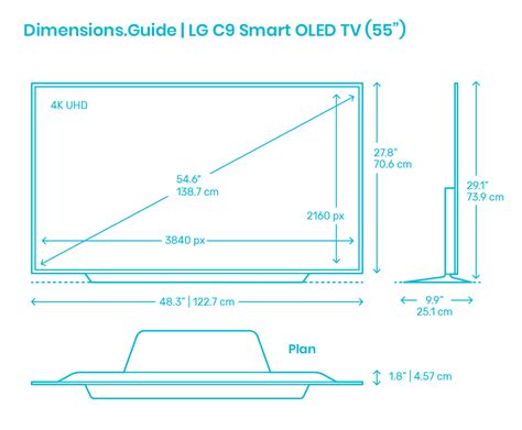 50 Tv Dimensions