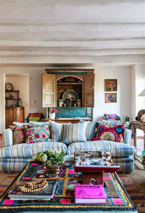 Adding Visual Interest To A Sofa Boho Decor Hippie