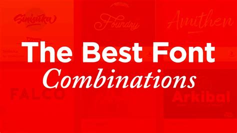 Best Font Combinations For Graphic Design