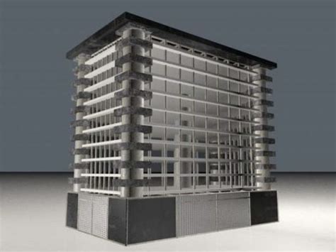 Office Glass Building Free 3d Model 3ds C4d Obj Open3dmodel