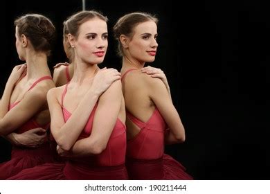 Naked Ballerina Dancer Looking Mirror Stock Photo Shutterstock