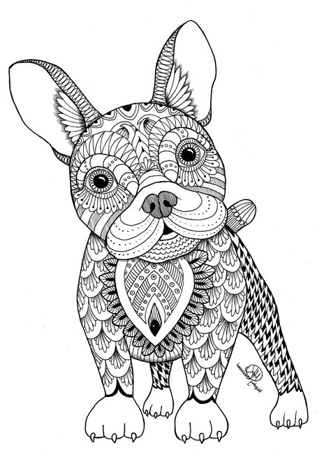 Animal Art Zentangle Coloring Page Coloring Pages