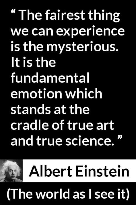 Albert Einstein The World As I See It The Fairest Thing We Can