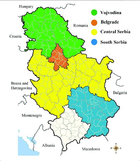 Geographical Regions Of Serbia For Provision Of Wine Samples