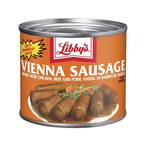Libbys Vienna Sausage With Barbecue Sauce Canned Sausage 46 Oz
